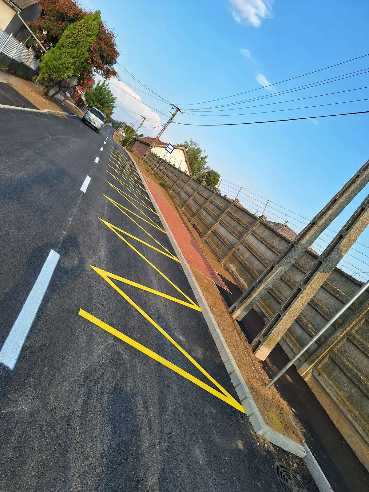 Parkolófestés és útfestés referencia munka 15 - profi kivitelezés