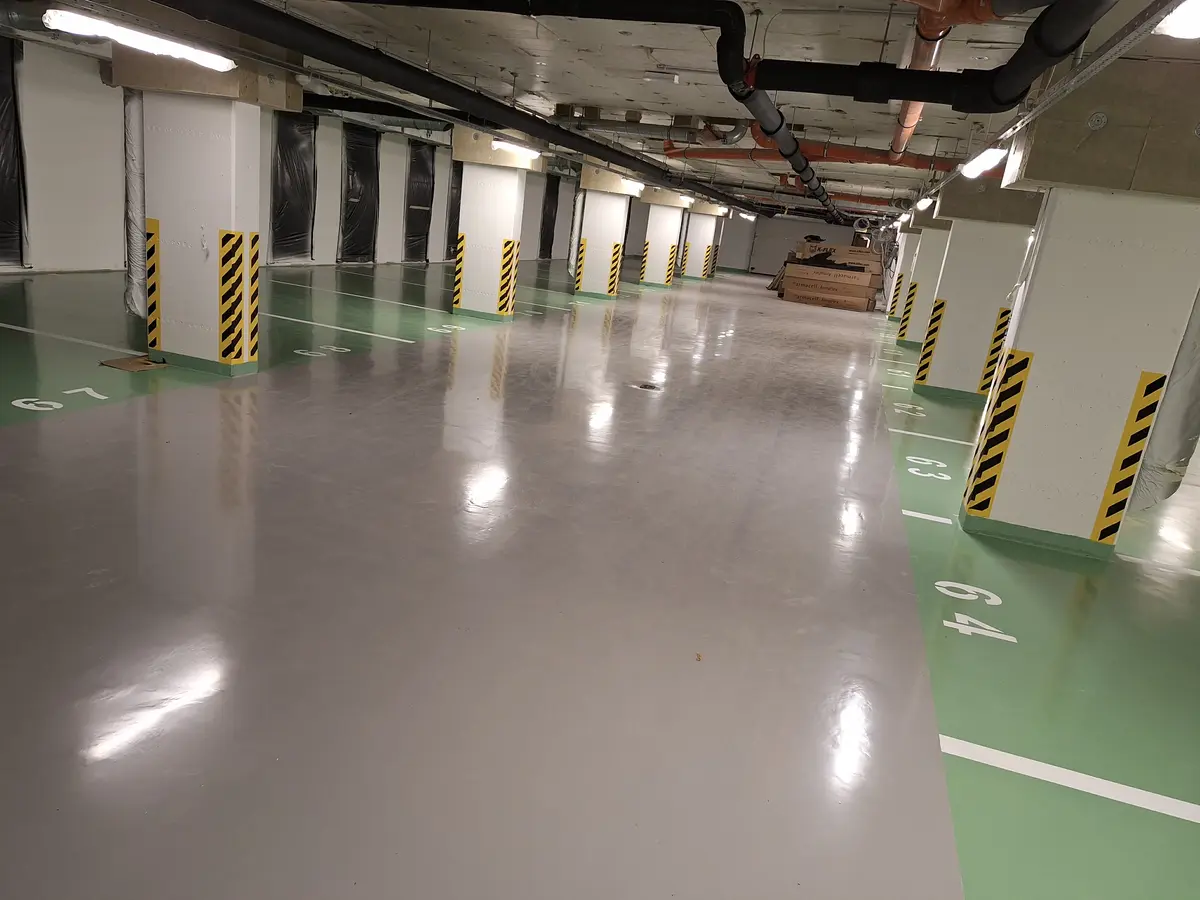 Parkolófestés és útfestés referencia munka 23 - profi kivitelezés